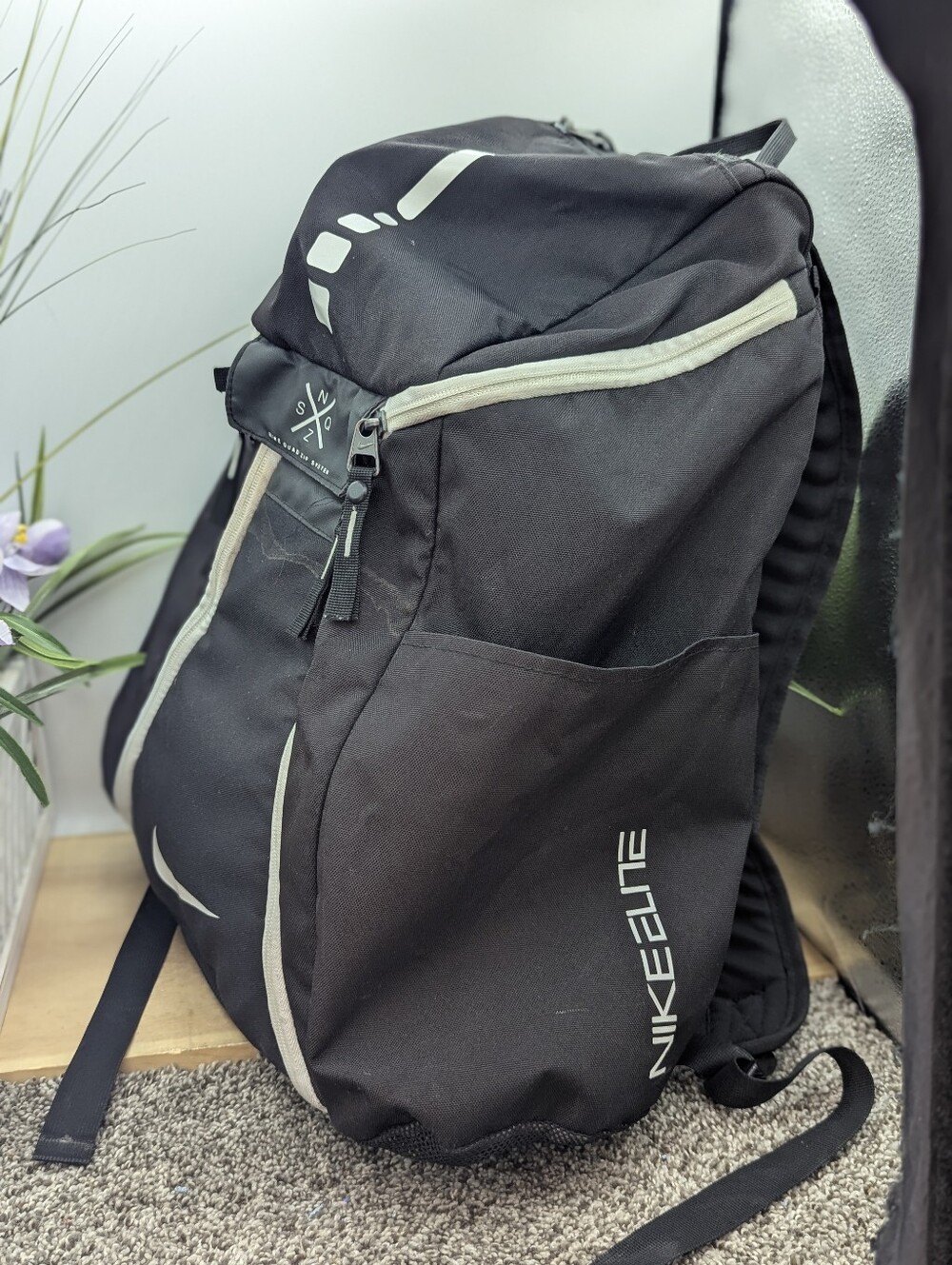 Nike Elite Quad Zip System Black Basketball Backpack